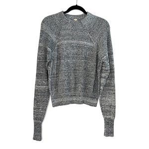 FREE PEOPLE black and white Knit Raglan Sleeve Sweater size XS